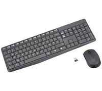 Logitech MK235 Combo Tastiera e Mouse Wireless per Windows, Layout Francese AZERTY - Grigio