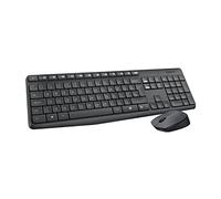 Logitech MK235 Combo Tastiera e Mouse Wireless per Windows, Layout Internazionale QWERTY - Grigio