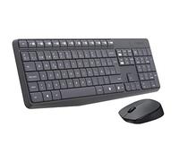 Logitech MK235 Combo Tastiera e Mouse Wireless per Windows, Layout Spagnolo QWERTY - Grigio