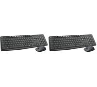 Logitech MK235 Combo Tastiera e Mouse Wireless per Windows, Ricevitore Unifying USB 2,4 GHz Wireless, 15 Tasti FN, Lunga Durata della Batteria, PC, Laptop, Layout Italiano QWERTY - Grigio