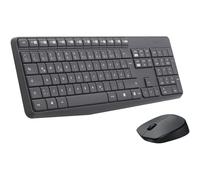 Logitech MK235 Kit Mouse e Tastiera, Layout Tedesco Qwertz, Nero