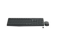 Logitech MK235 Kit Mouse e Tastiera, Layout Ungherese Qwerty, Grigio