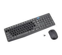 Logitech Mk235 Kit Mouse E Tastiera Wireless + Adesivi Layout Arabo Qwerty_