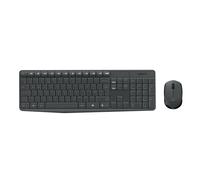 Logitech MK235 Tastiera combo wireless e mouse - Layout tedesco - Grigio