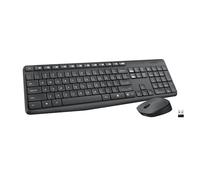 Logitech MK235 tastiera RF Wireless QWERTY Grigio