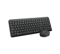 Logitech MK250 Kit mouse e tastiera wireless Bluetooth : connettività facile e veloce, tastiera wireless compatta, mouse ambidestro, struttura resistente - Windows/macOS - QWERTY