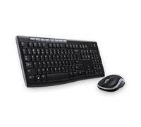 Logitech MK270 Combo Tastiera e Mouse Wireless per Windows, Layout Greco QWERTY - Nero