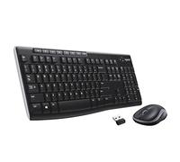 Logitech MK270 Combo Tastiera e Mouse Wireless per Windows, Layout Olandese-Belga AZERTY - Nero