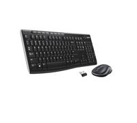 Logitech MK270 Combo Tastiera e Mouse Wireless per Windows, Layout Spagnolo QWERTY - Nero