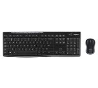 Logitech MK270 (MK270 combo, Pan Nordic - Wireless, Black - Mouse and keyboard - Warranty: 24M) NEW