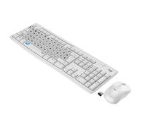 Logitech Mk295 Kit Mouse E Tastiera Wireless + Adesivi Layout Spagnolo Es_