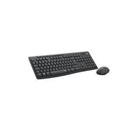 Logitech MK295 Kit Mouse e Tastiera Wireless, Layout Francese Azerty, Grigio