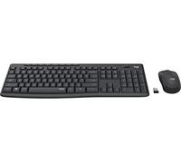 Logitech MK295 Kit Mouse e Tastiera Wireless, Layout Olandese-Belga Azerty, Grigio