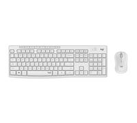 Logitech MK295 Set mouse tastiera silenziosa USB wireless (bianco)