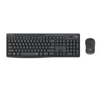 Logitech MK295 Set mouse tastiera silenziosa USB wireless (nero)