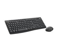 Logitech MK295 Silent Wireless Combo tastiera e mouse con tecnologia SilentTouch, tastierino numerico, tracciamento ottico avanzato, wireless senza ritardi, 90% di rumore in meno, ITA QWERTY Grigio