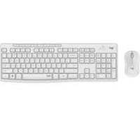 Logitech MK295 Silent Wireless Combo tastiera Mouse incluso Ufficio USB QWERTZ Tedesco Bianco NEW