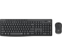 Logitech MK295 Silent Wireless Combo tastiera Mouse incluso Ufficio USB QWERTZ Tedesco Grafite NEW