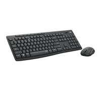 LOGITECH - MK295 Silent Wireless Combo tastiera Mouse incluso USB QWERTY US International Grafite