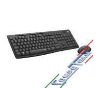 Logitech MK295 Silent Wireless Tastiera Mouse ITA QWERTY Nero USB