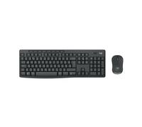 Logitech MK370 Combo for Business, senza fili, RF Wireless + Bluetooth, interruttore a membrana Mecha, QWERTY, grafite, mouse incluso (920-012070)
