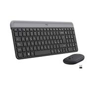 Logitech MK470 Combo mouse e tastiera wireless per Windows - ITA QWERTY | Ricevitore USB Unifying 2,4 GHz, Ultrasottile, Compatto, Silenzioso, Batteria Lunga Durata - Nero