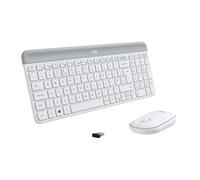 Logitech MK470 Kit Mouse e Tastiera Layout Americano Qwerty Bianco