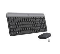 Logitech MK470 Kit mouse e tastiera wireless per Windows, Ricevitore USB Unifyin