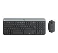 Logitech MK470 Kit Tastiera Wireless Sottile e Mouse Compatto a Basso Profilo Fu