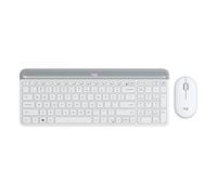 Logitech MK470 Set mouse tastiera wireless silenzioso (bianco)