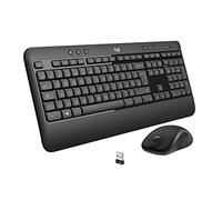 Logitech MK540 Advanced Combo Tastiera e Mouse Wireless per Windows, Layout Internazionale QWERTY - Nero