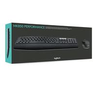 Logitech MK850 tastiera RF senza fili + Bluetooth QWERTY Spagnolo Nero