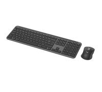 Logitech MK950 Signature Slim Tastiera Mouse inclusa Mouse da tavolo RF senza fili + Bluetooth AZERTY francese Grafite - Nouvo