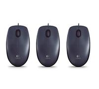 Logitech Mouse ottico M90 con cavo USB, nero (3, mouse ottico M90)