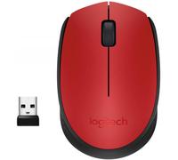 LOGITECH MOUSE WIRELESS M185 RED OPTICAL USB AMBIDESTRO PC MAC LAPTOP ROSSO