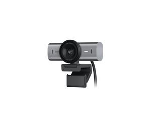 Logitech MX Brio Webcam UHD 4K con miglioramento dell'immagine tramite intelligenza artificiale e due microfoni beamforming per eliminare il rumore