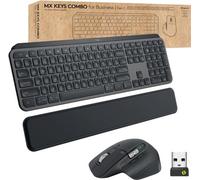 Logitech MX Keys combo for Business Gen 2 tastiera Mouse incluso RF senza fili + Bluetooth QWERTZ Svizzere Grafite (MX KEYS COM NEW