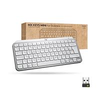 Logitech MX Keys Mini for Business tastiera wireless illuminata, Layout Internazionale QWERTY - Grigio chiaro