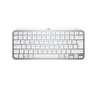 Logitech MX Keys Mini for Business tastiera wireless illuminata, Layout Tedesco QWERTZ - Grigio chiaro
