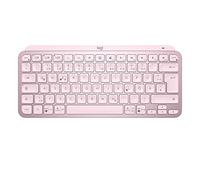 Logitech MX Keys Mini tastiera RF senza fili + Bluetooth QWERTZ Tedesco Rosa