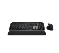 Logitech MX Keys S Combo for Mac, tastiera retroillumination eye mouse wireless a scorrimento con supporto per i polsi, Bluetooth USB-C per MacBook Pro, Macbook Air, iMac, iPad, QWERTY US INT'L-Grigio