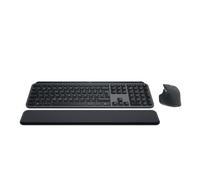 Logitech MX Keys S Combo: MX Master 3S, MX Keys S & MX Palm Rest - Grafite, Layout Inglese QWERTY