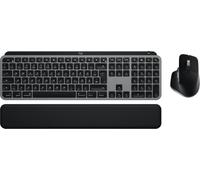 Logitech MX Keys S Combo per Mac, tastiera e mouse wireless con palm rest, tastiera retroilluminata, mouse wireless a scorrimento rapido, Bluetooth USB C per MacBook Pro, Macbook Air, iMac,iPad-QWERTZ