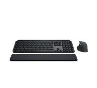Logitech MX Keys S Combo - Tastiera e Mouse Wireless con Palm Rest, illuminazione personalizzabile, Scorrimento veloce, Bluetooth, USB C, Windows/Linux/Chrome/Mac, FRA AZERTY