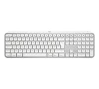 Logitech MX Keys S per Mac Tastiera da tavolo RF senza fili + Bluetooth QWERTY francese Alluminio, bianco - Nouvo