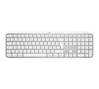 Logitech MX Keys S per Mac Tastiera da tavolo RF senza fili + Bluetooth QWERTY francese Alluminio, bianco - Nouvo