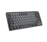 Logitech MX Mechanical Mini Tastiera Retroilluminata - QWERTY US INT'L | Wireless, Switch Tattili Silenziosi, Retroilluminati, Bluetooth, USB-C, Win/Mac/Linux/iOS/Android, Metallo - Grigio
