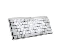 Logitech MX Mechanical Mini Tastiera Wireless per Mac - QWERTY US INT'L | Retroilluminata, Switch a Basso Profilo, Tasti Tattili Silenziosi, Retroilluminati, Bluetooth, USB-C, Apple, iPad - Pale Grey