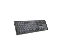 Logitech MX Mechanical Tastiera Retroilluminata Wireless Performance, Switch Tattili Silenziosi, Layout Inglese QWERTY - Grigio