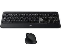 Logitech MX900 Premium Kit Tastiera E Mouse, Layout Inglese Qwerty, Nero